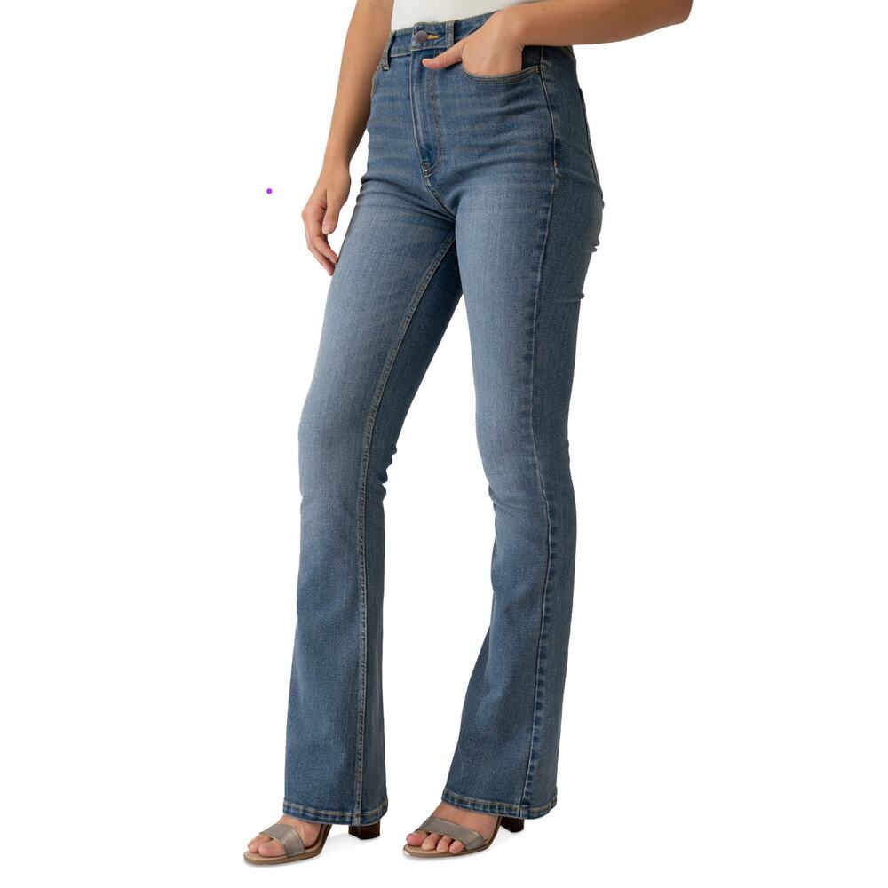 NWT Adrienne Landau High Rise Flare Jeans, Sapphire Rinse, 31